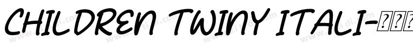 Children Twiny Itali字体转换